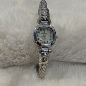 Bella + Rose Silver Cuff Women's Watch